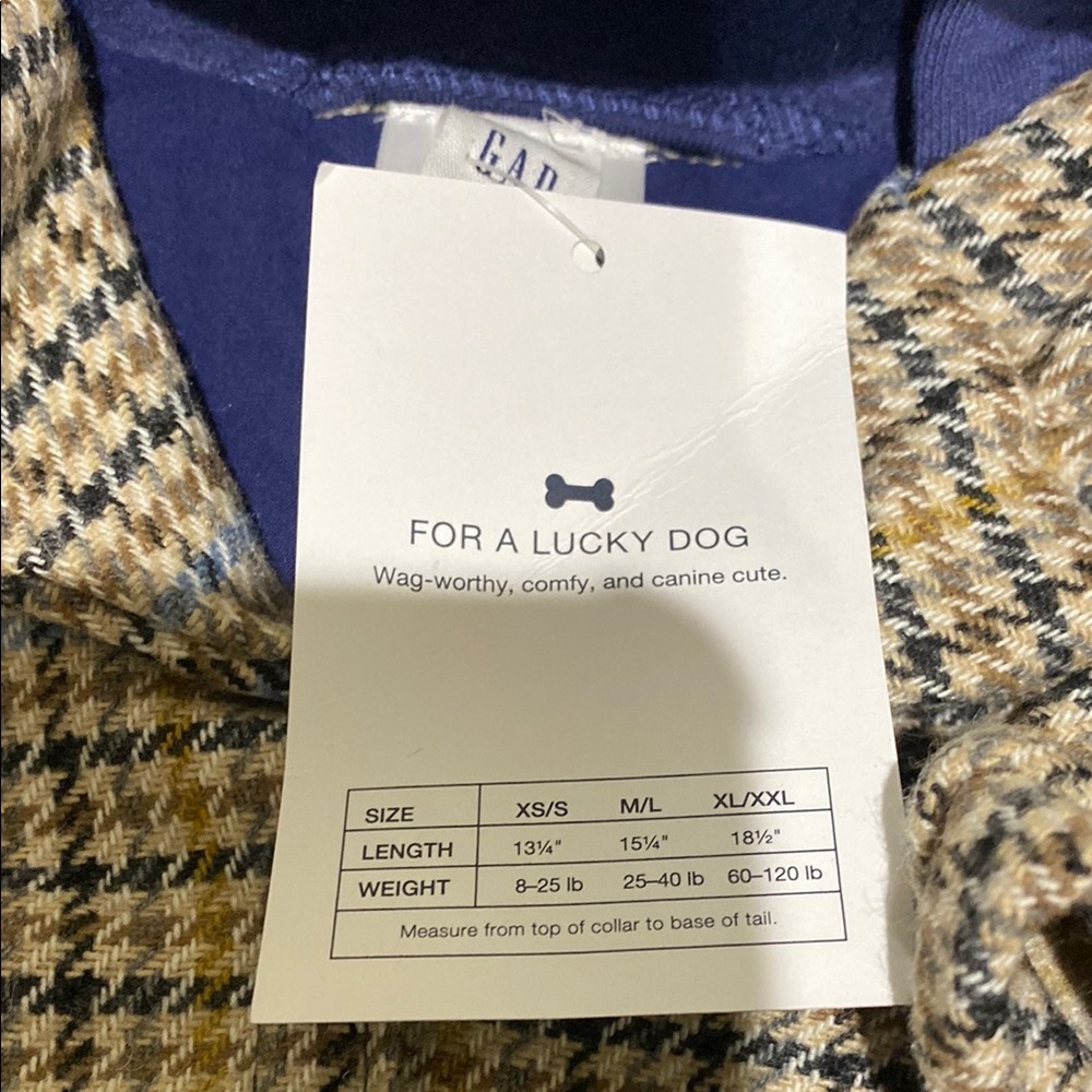 Gap Dog Coat - Houndstooth Pattern